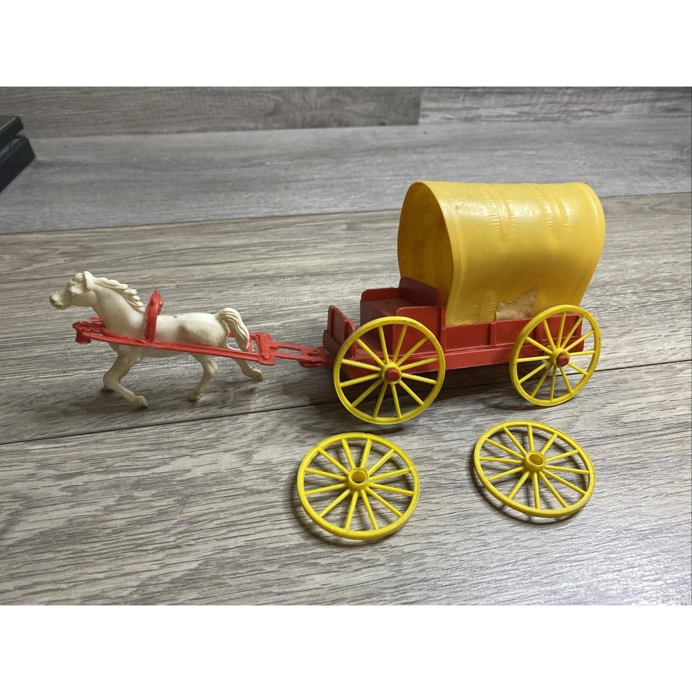 VTG MPC 1/32nd scale plastic covered wagon 50's Cowboys & Indians PARTS & REPAIR